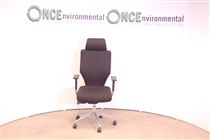 OrangeBoxX10 Orange Box managers chair in black colour fabric with headrest 